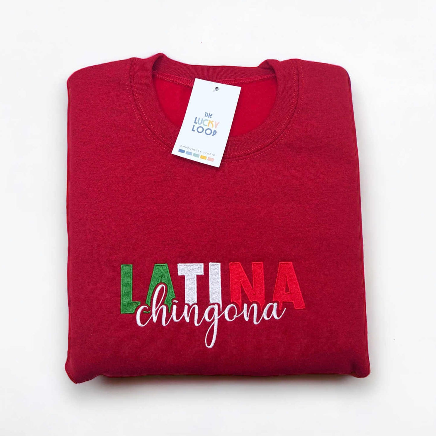 Latina Chingona Embroidered Crewneck