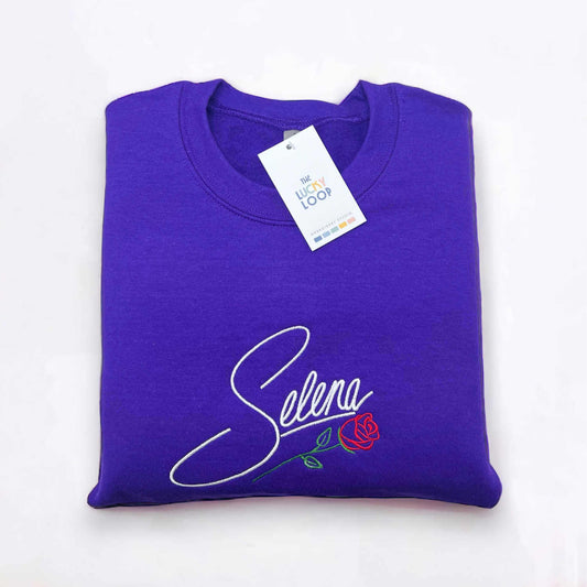 Selena Signature Embroidered Crewneck