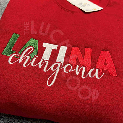 Latina Chingona Embroidered Crewneck