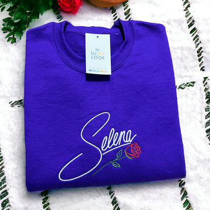 Selena Signature Embroidered Crewneck